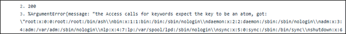 Elixir error message