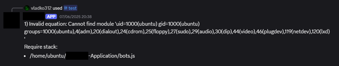 expr-eval error containing the results