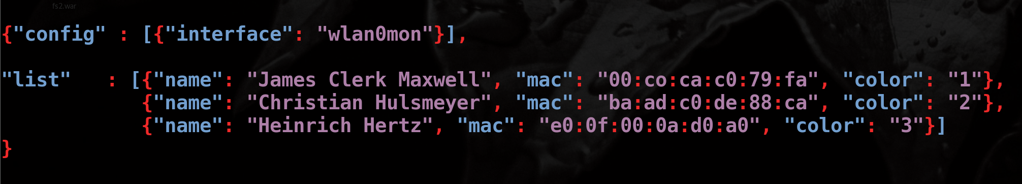 whoishere.py конфигурационный файл