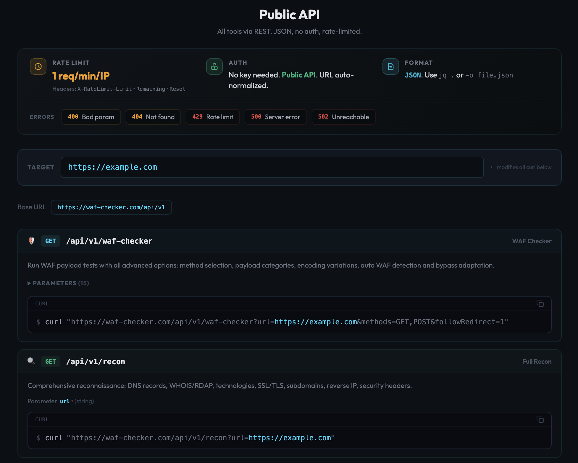 Public API