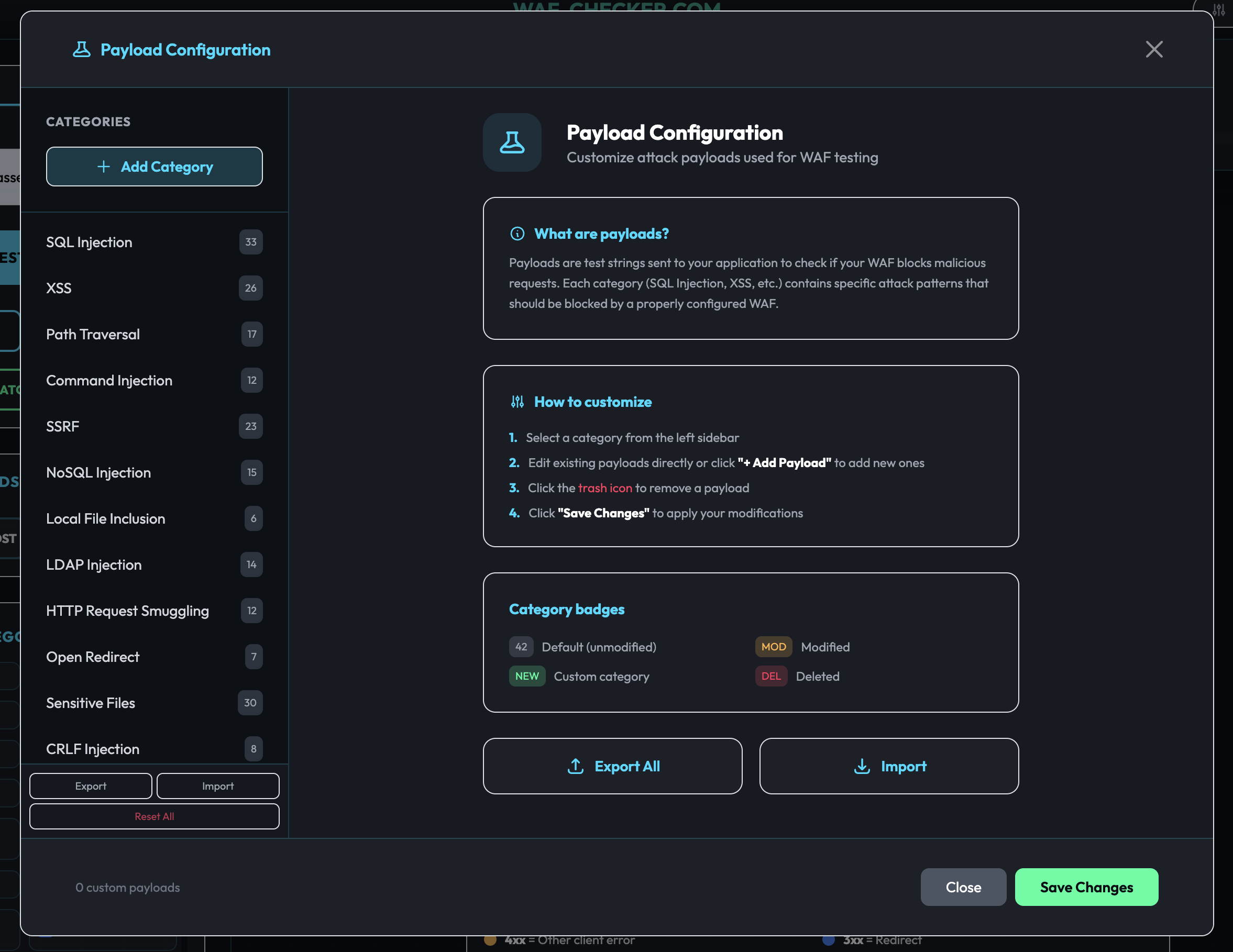 Payload Configuration
