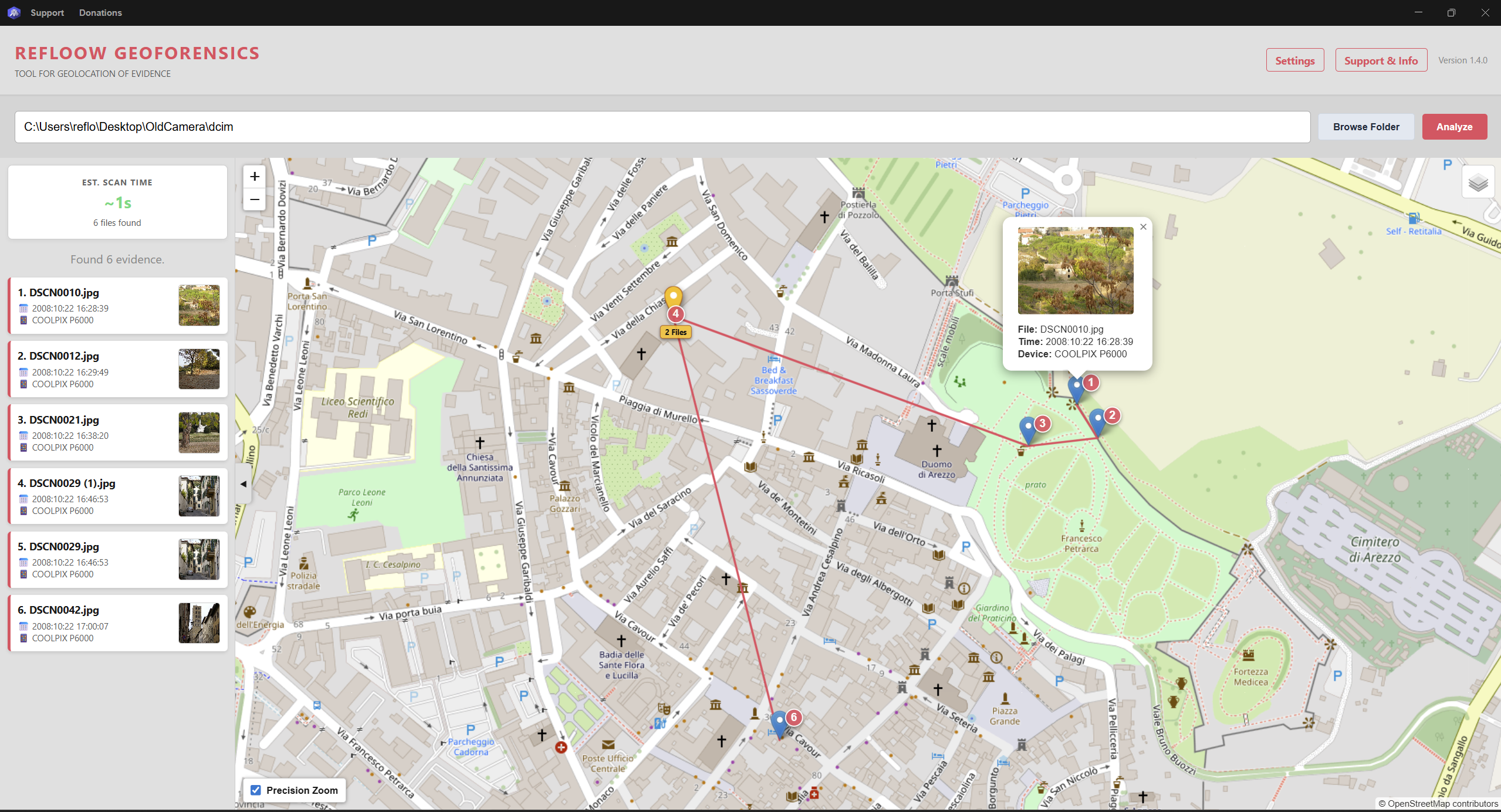 Previews disabled & light mode enabled standard street map