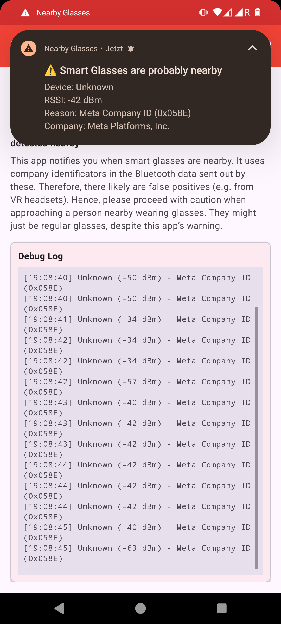 经典版 Nearby Glasses 截图