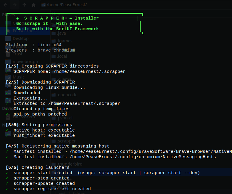 SCRAPPER Installer