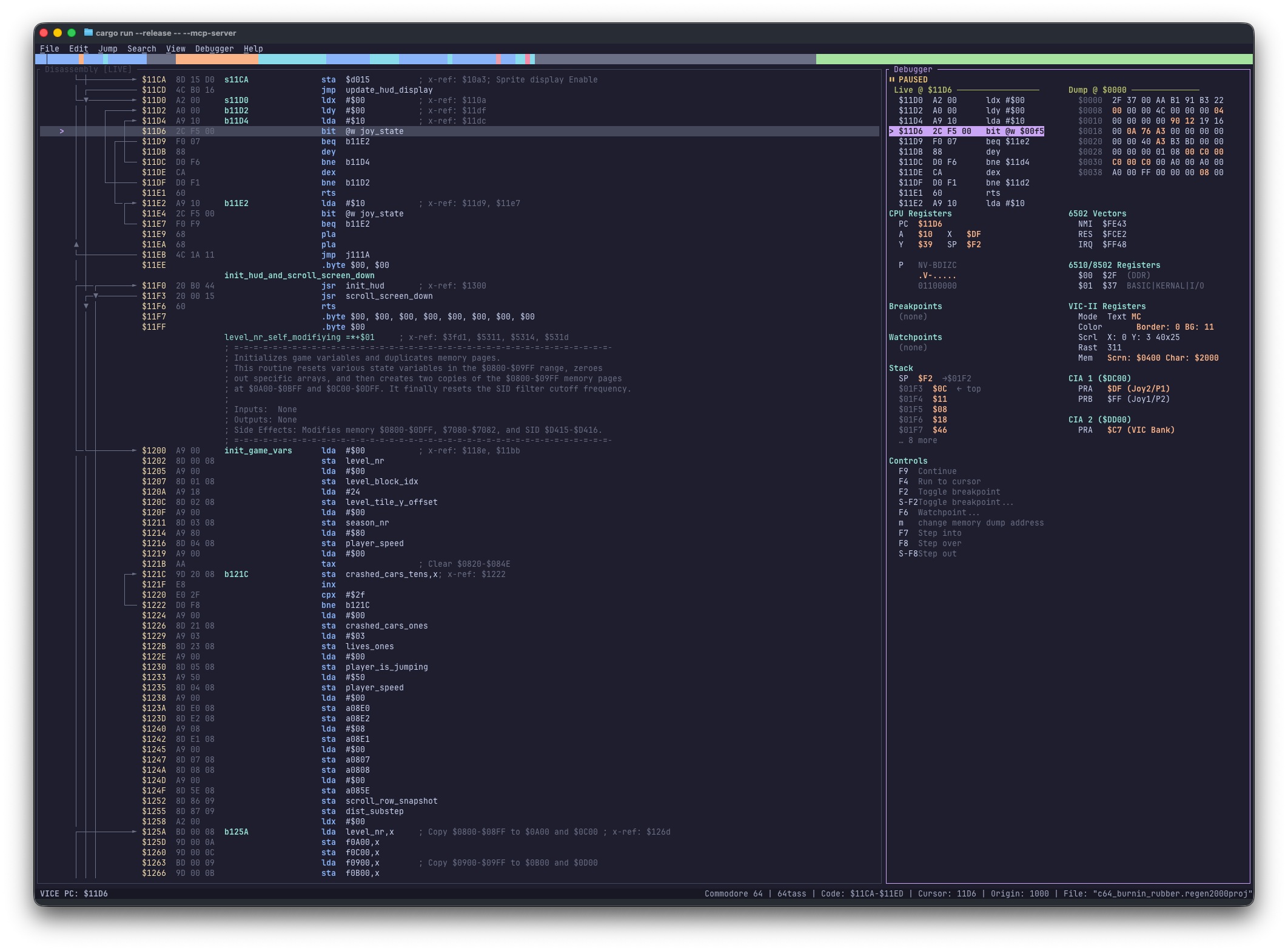 debugger screenshot