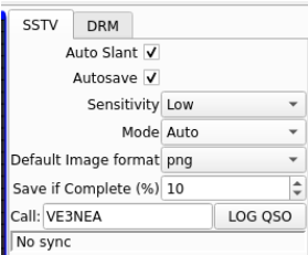 Configuraciones SSTV