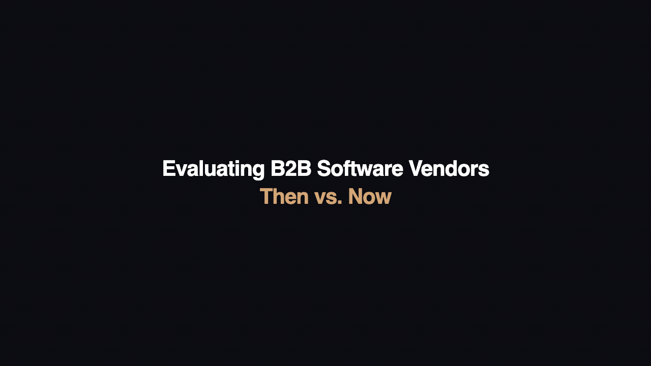 Buyer Eval — Antes vs. Agora