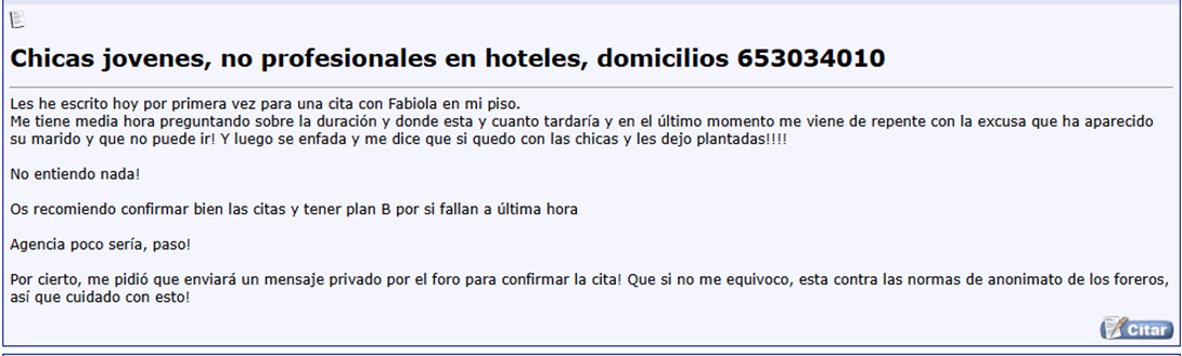 Forum Evidence