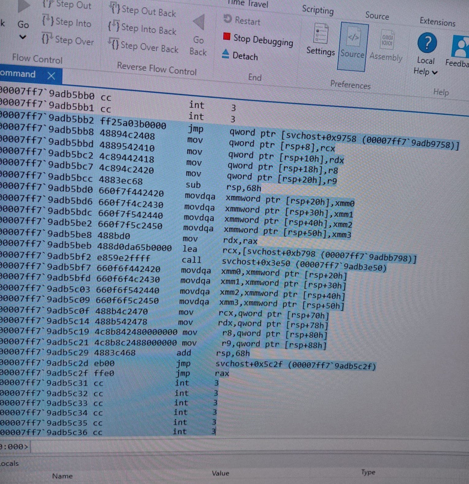Svchost Trampoline Code