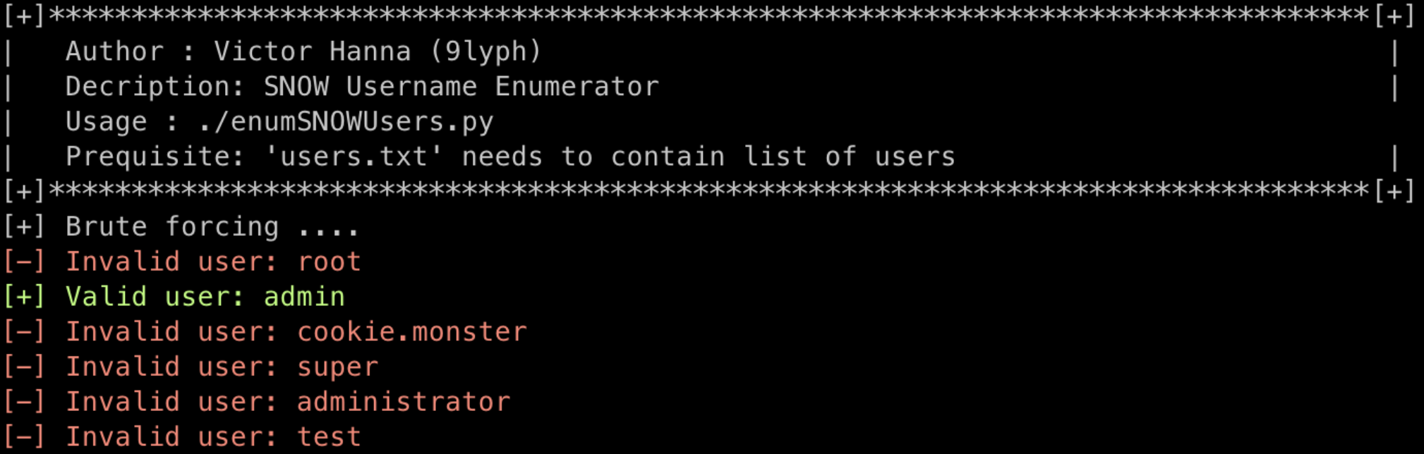 snow-enum