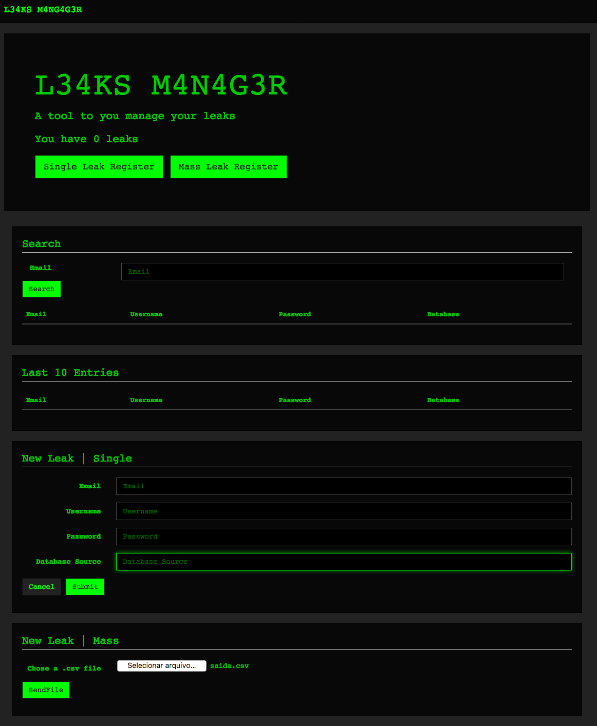 LeakManager