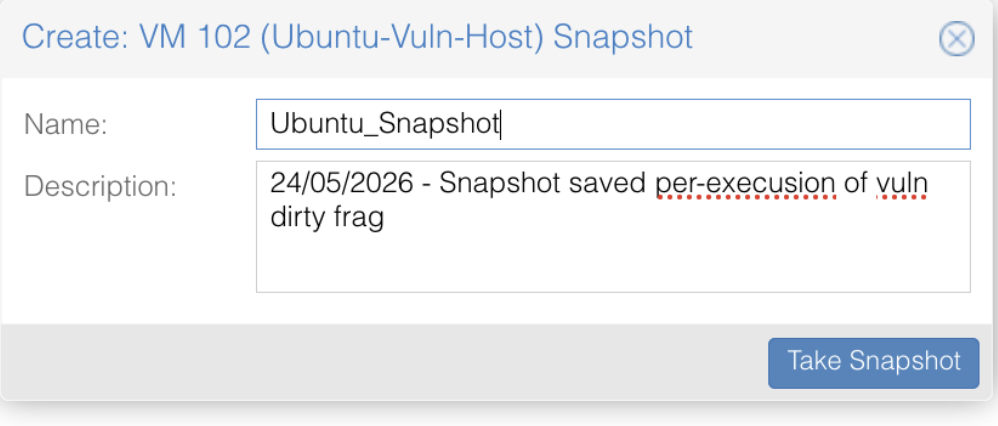 لقطة Ubuntu-Vuln-Host