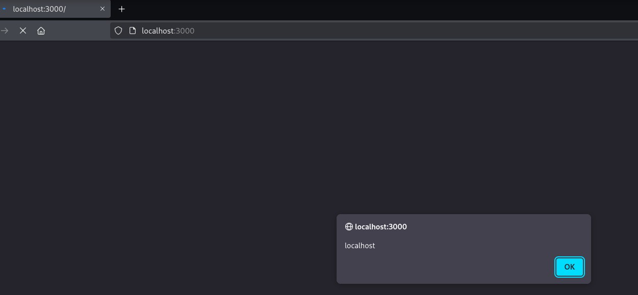 Alert xss with document location