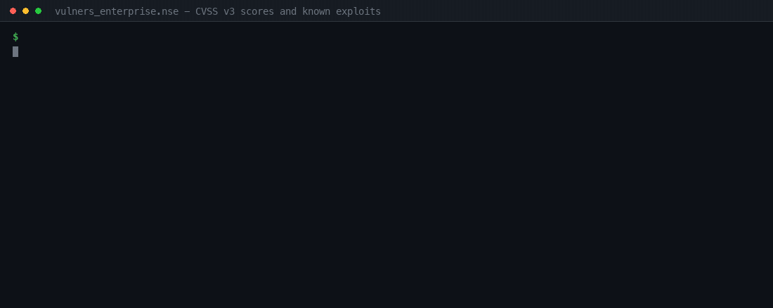 vulners_enterprise.nse against scanme.nmap.org