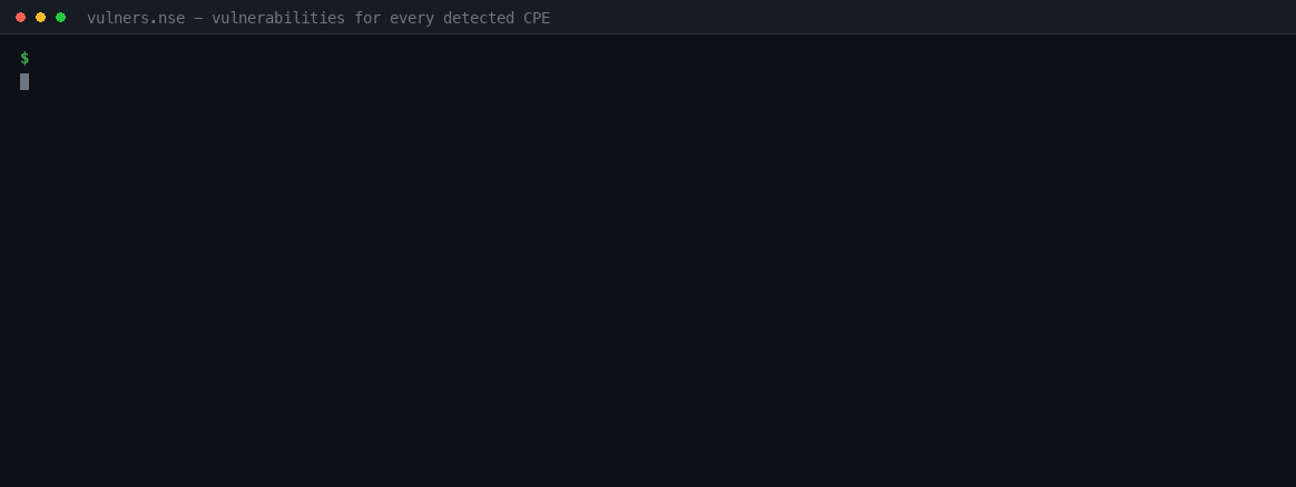 vulners.nse against scanme.nmap.org