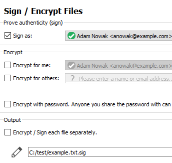 Sign test file
