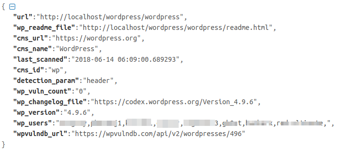 Registro Json