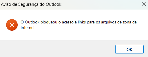 Outlook चेतावनी