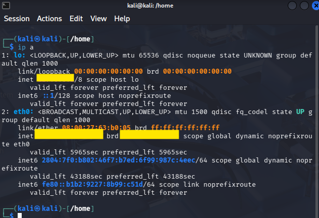 IP a Linux