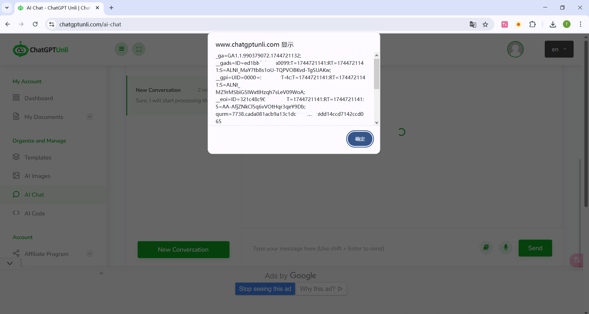 Figura 1 POC di Self-XSS