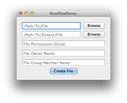 Demo Mac Application