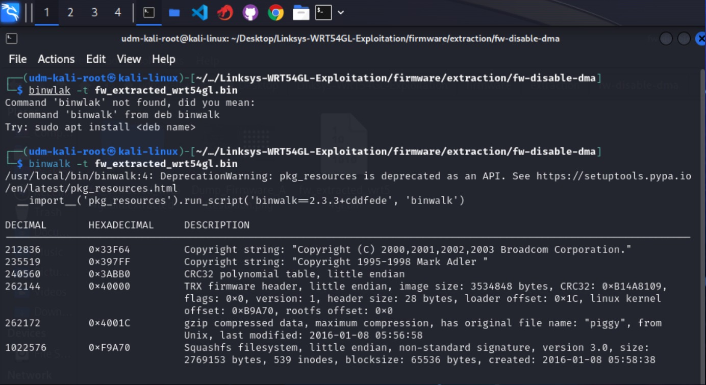 Análise de Firmware com binwalk