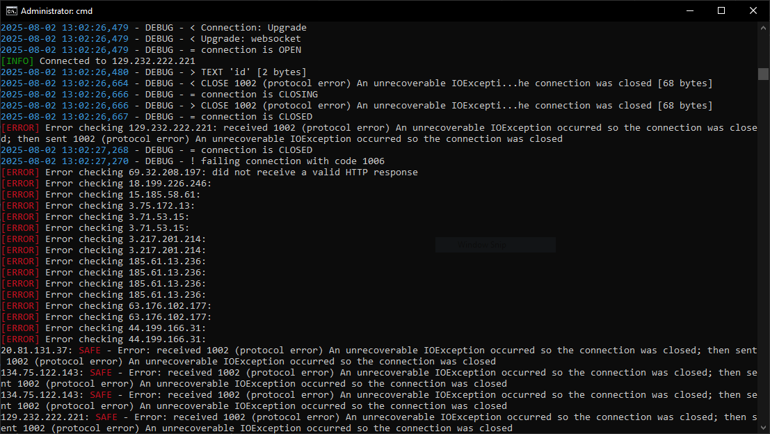 Demo der interaktiven Shell