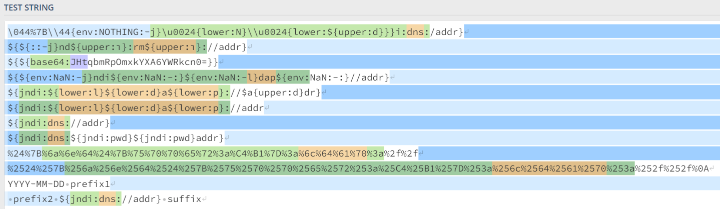 Пример скриншота regex101