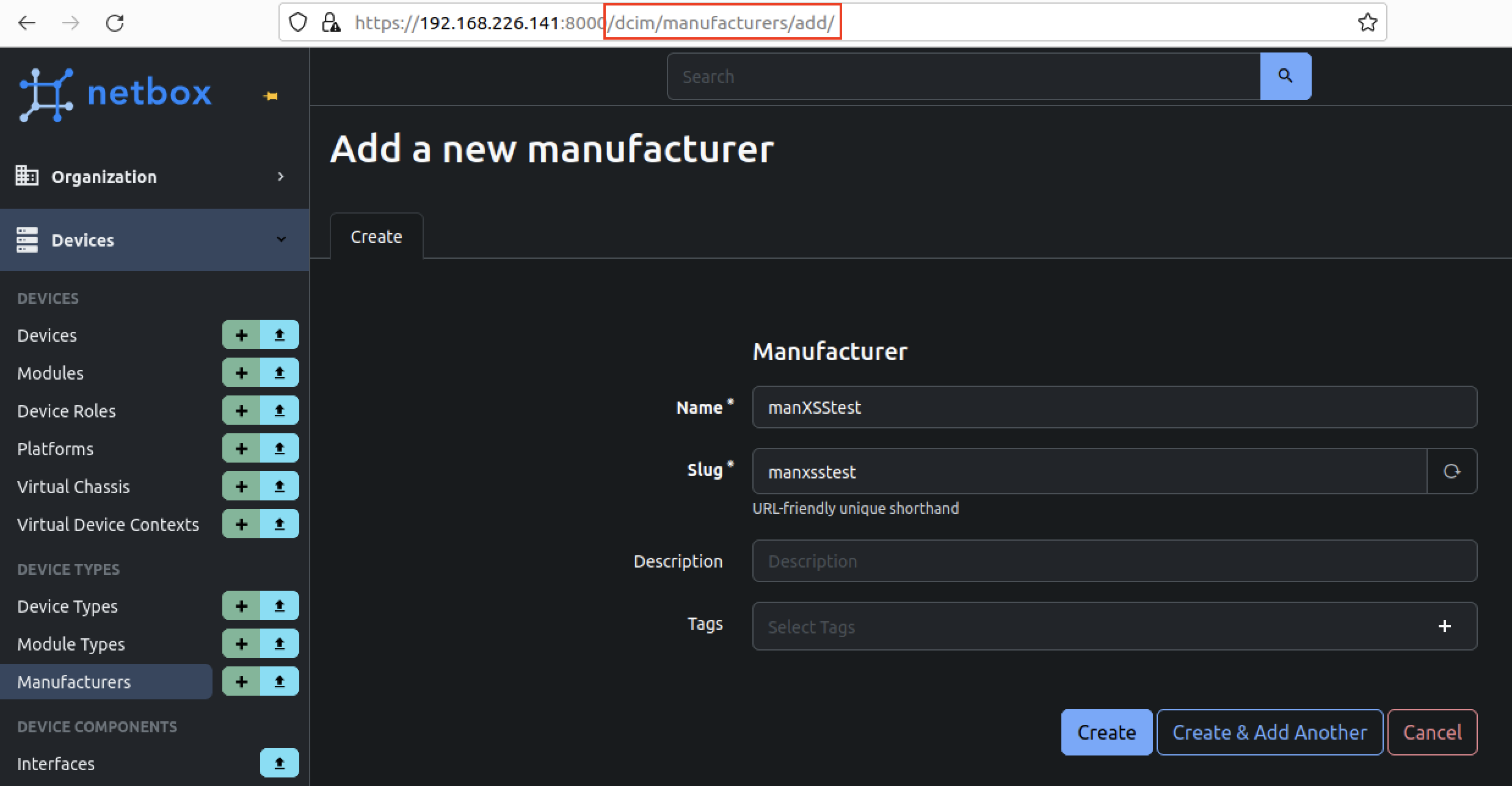 addmanufacturer