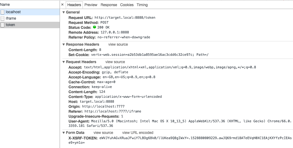 Schermata del browser