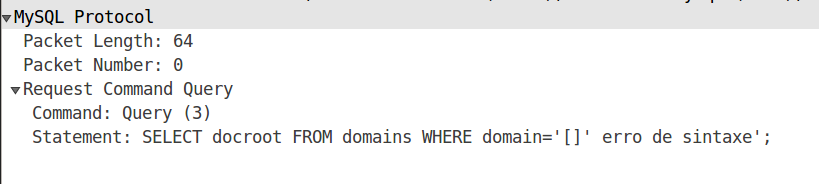 Requête MySQL mal formée