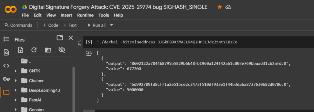 Digital Signature Forgery Attack: How CVE-2025-29774 Vulnerabilities and the SIGHASH_SINGLE Bug Threaten Multi-Signature Wallets Methods of Operations with Fake RawTX