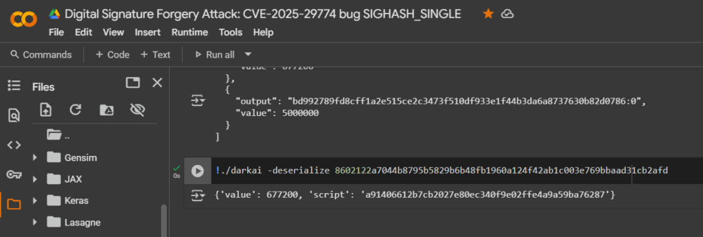 Digital Signature Forgery Attack: How CVE-2025-29774 Vulnerabilities and the SIGHASH_SINGLE Bug Threaten Multi-Signature Wallets Methods of Operations with Fake RawTX