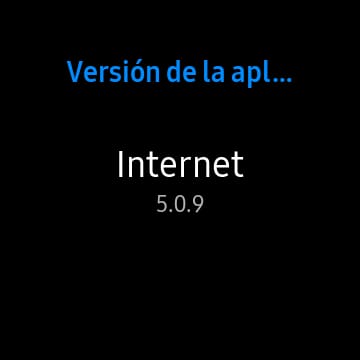 Version de l'application