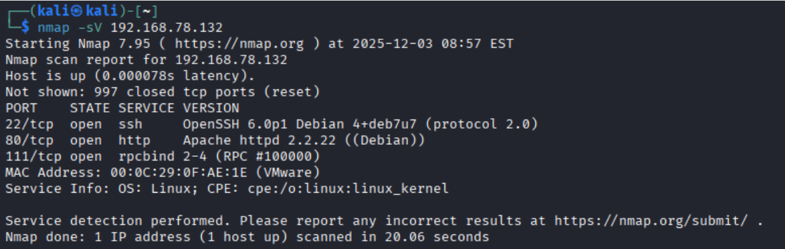 Nmap Scan