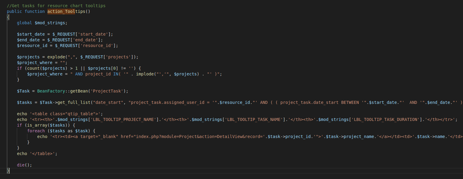 vulnerable function
