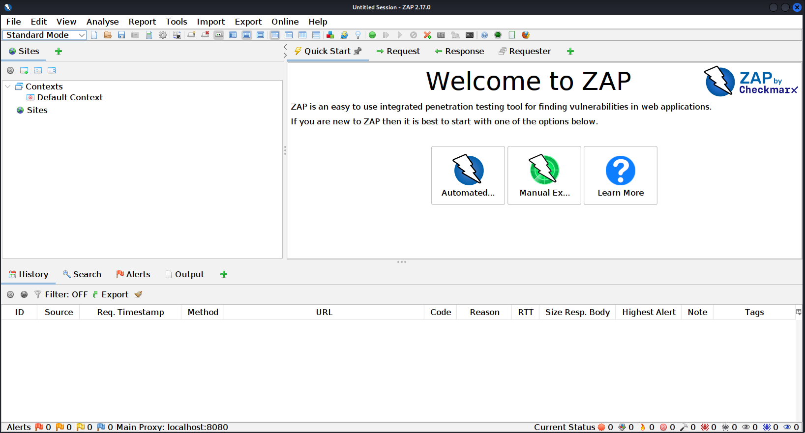 ZAP Welcome