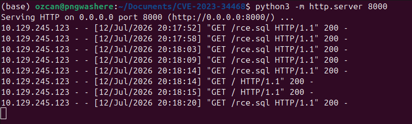 Exécution de l'exploit