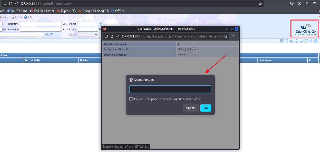 dcm XSS reflejado
