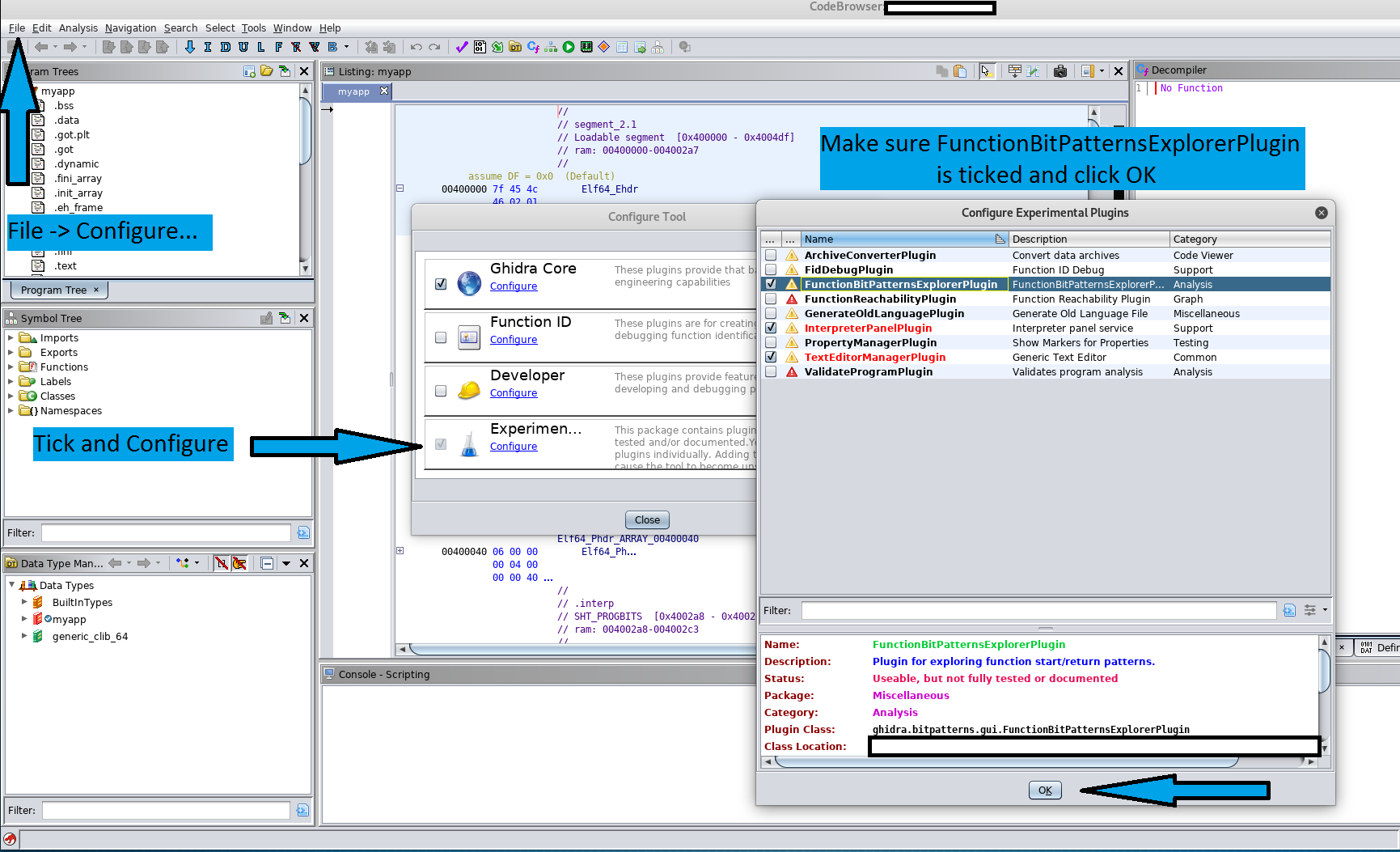 Figure 2 Activer le plugin expérimental