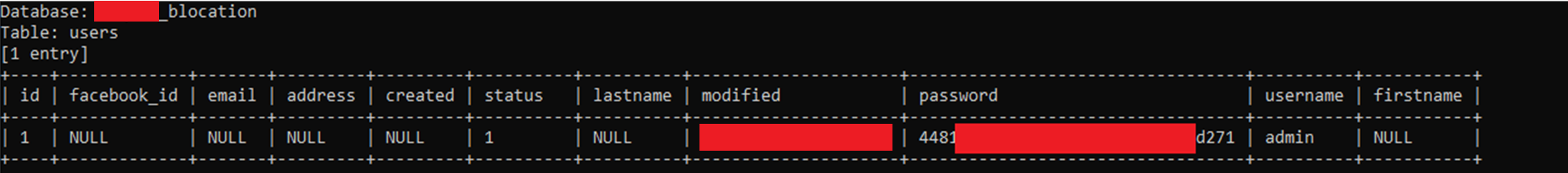 Screenshot della Proof-of-Concept per estrarre la tabella users tramite SQLMap