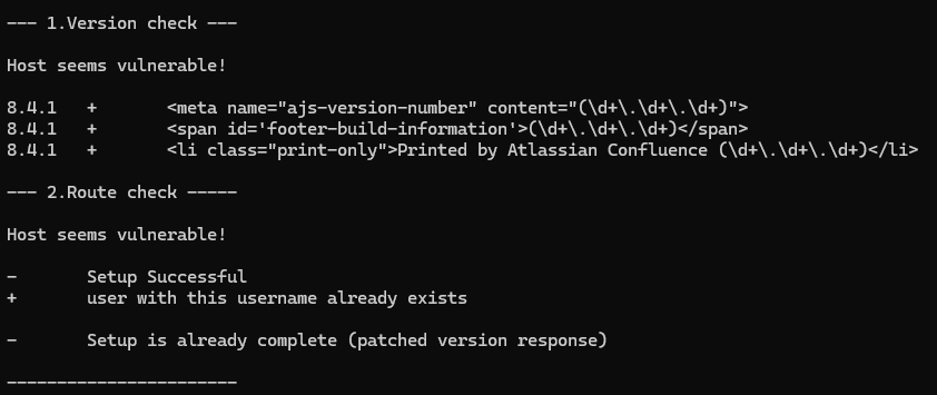 Exemplo de Versão Vulnerável