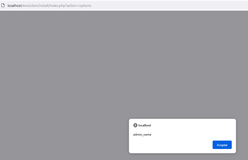 XSS-Ergebnis Name